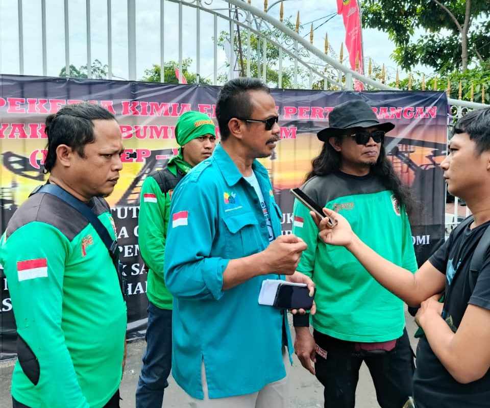 Dok Wawancara Mujimin Demo Buruh di Pemda